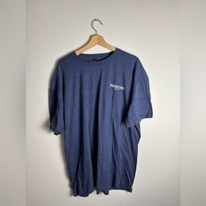 NEW Blue poncho fish T Shirt Gildan Mens 2XL